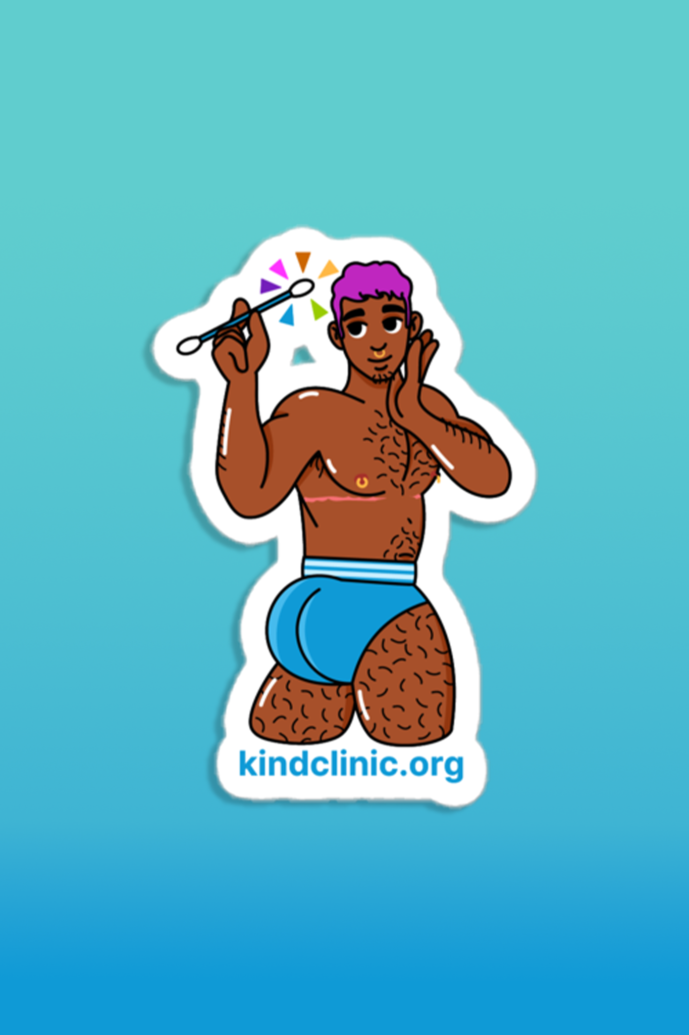 Give It To Me Swabbed Sticker